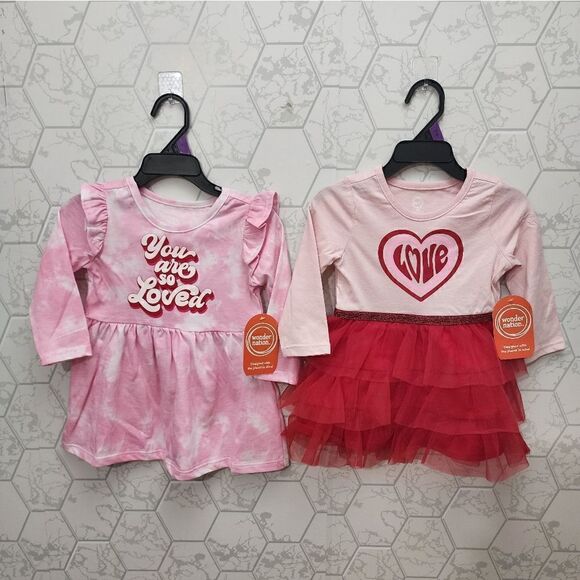 Nwt Lot of two Valentine's Day Girls Dresses - Picture 2 of 11